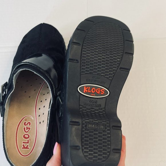 Women’s Klogs‎ Austin Floral Pattern Suede Leather Clogs SIZE 7 W - Picture 5 of 7